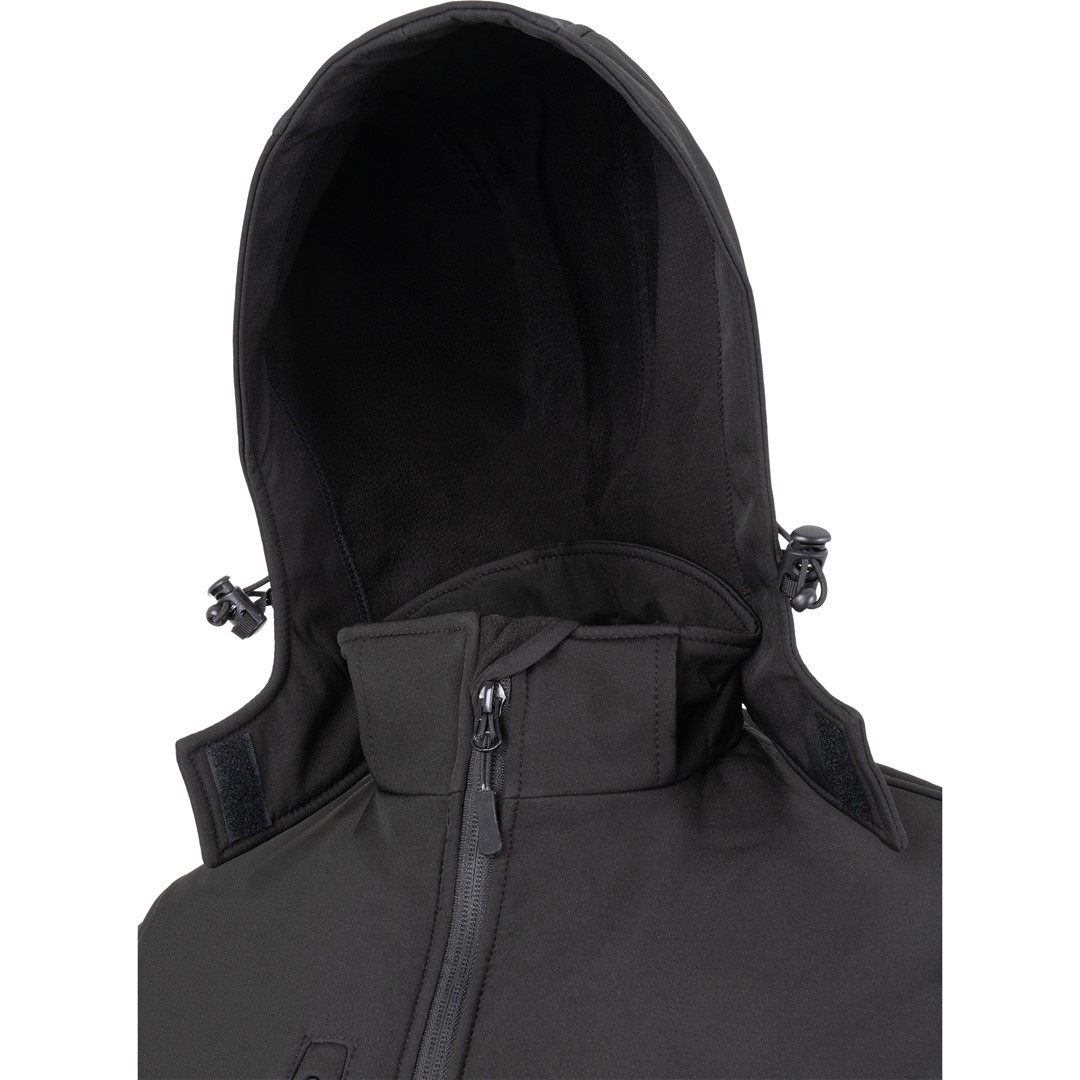 Male softshell sweatshirt with a detachable hood